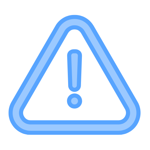 Blue risk icon