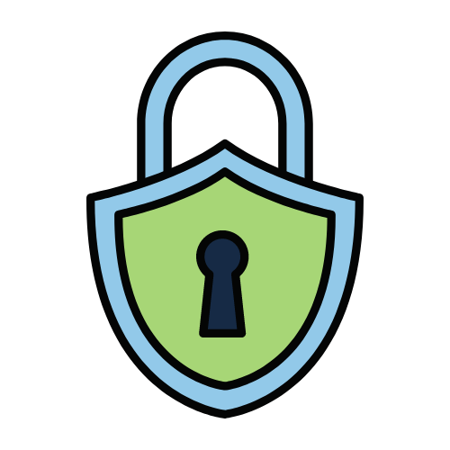 Blue risk icon