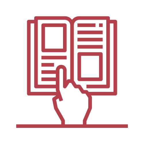  illustration of searching through a book